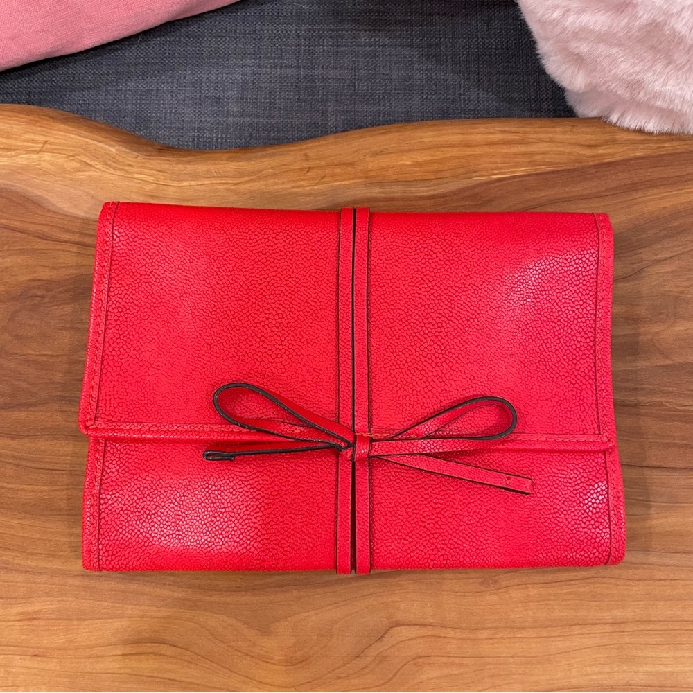 STELLA & DOT Bring Your Bling Travel Jewellery Organizer Clutch Red and Black